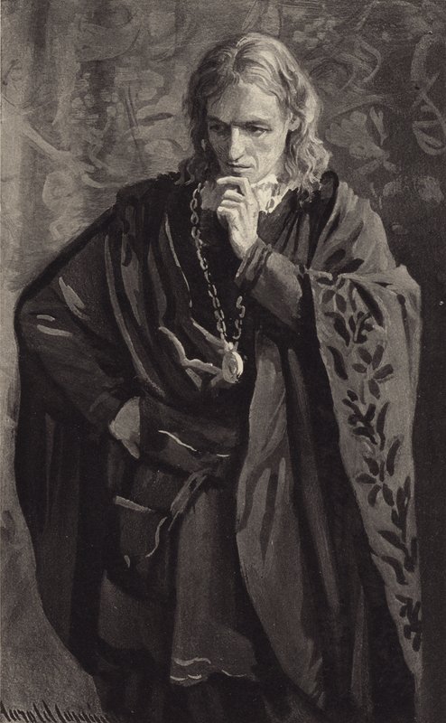 Questo giovane principe era oscurato da una profonda malinconia da Harold Copping