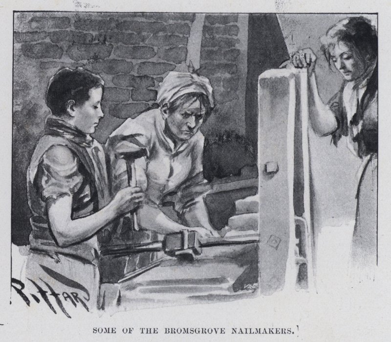 Alcuni dei fabbri di Bromsgrove (foto in b/n) da Harold Hume Piffard