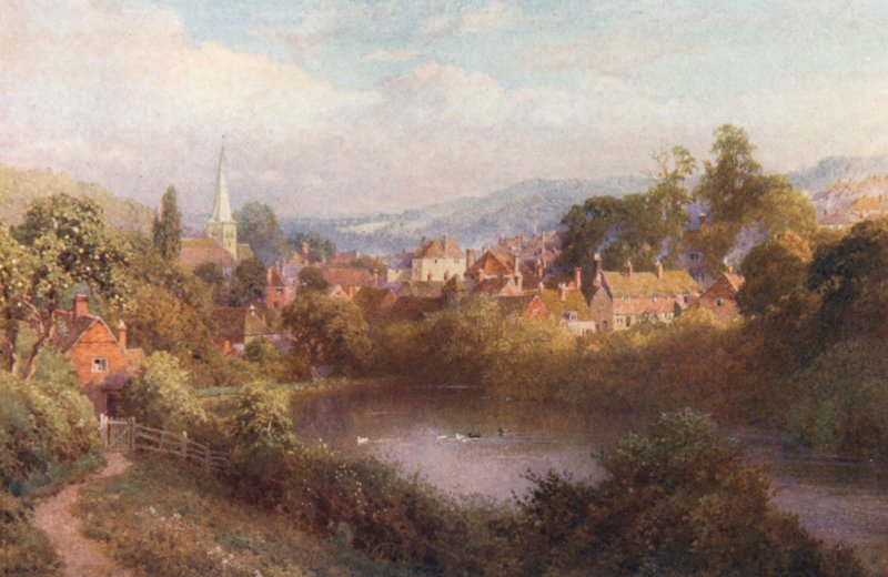 Godalming, una parte della città vecchia da Harold Sutton Palmer