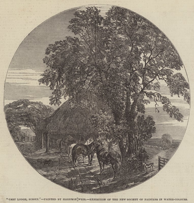 Capanno dei carri, Sussex da Harrison William Weir