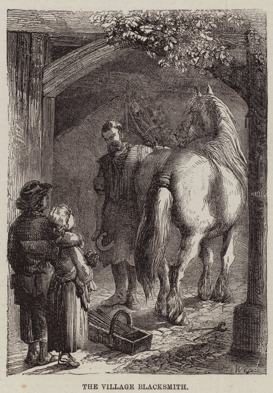 Il Fabbro del Villaggio da Harrison William Weir