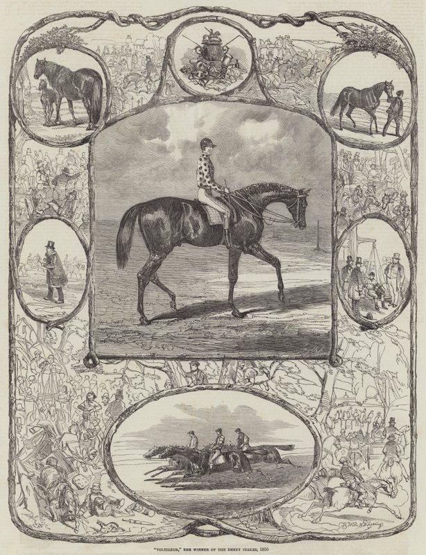 Voltigeur, il vincitore del Derby Stakes, 1850 da Harrison William Weir