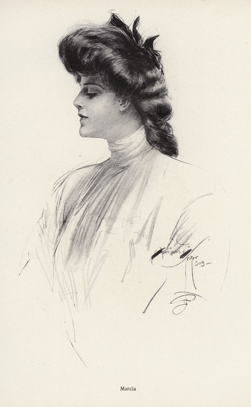 Ritratto di una donna di nome Marcia da Harrison Fisher
