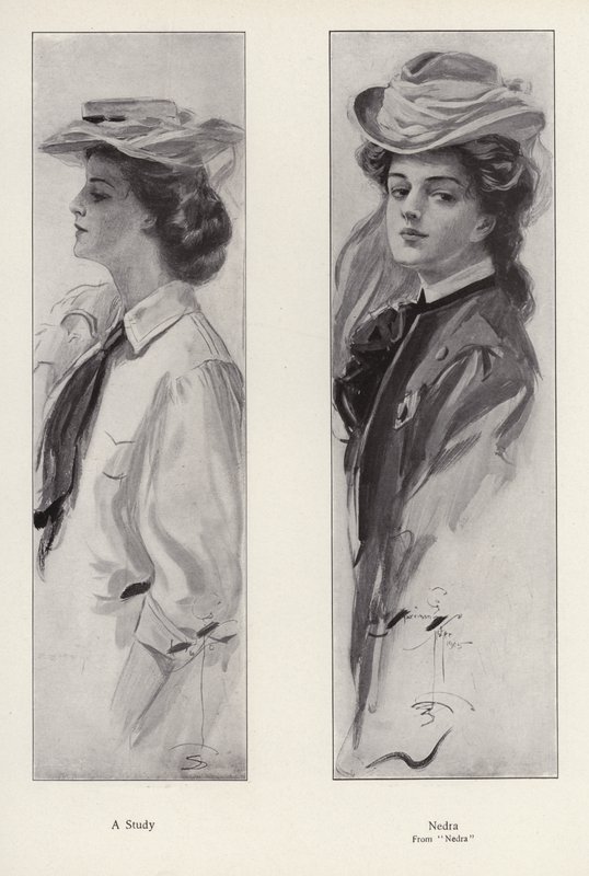 Il personaggio Nedra dal romanzo Nedra, di George Barr McCutcheon da Harrison Fisher