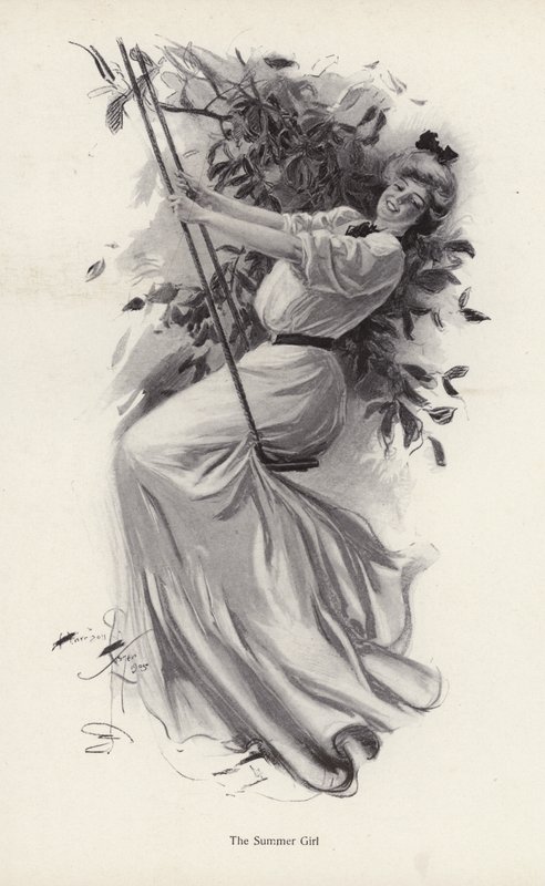 Giovane donna su un