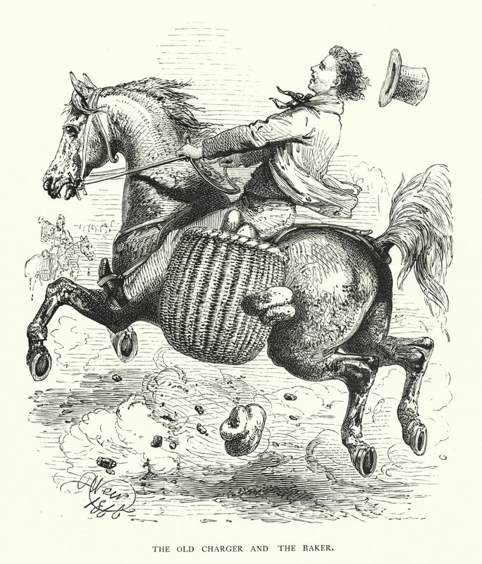 Il vecchio cavallo e il fornaio da Harrison William Weir
