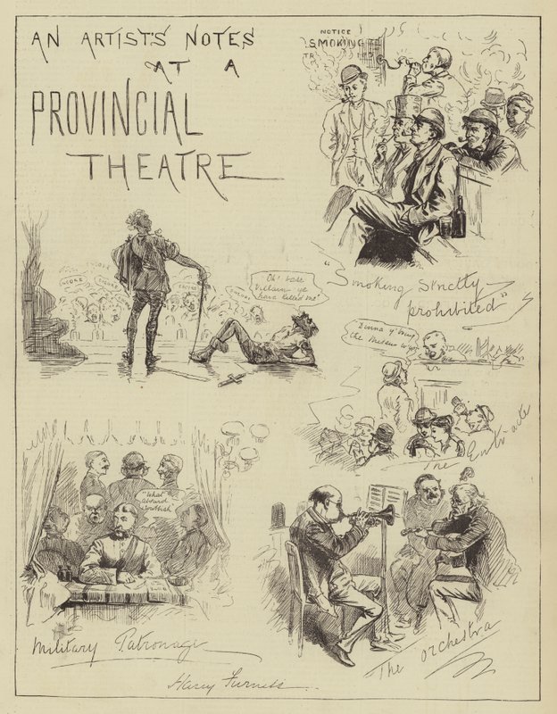 Note di un artista in un teatro provinciale da Harry Furniss