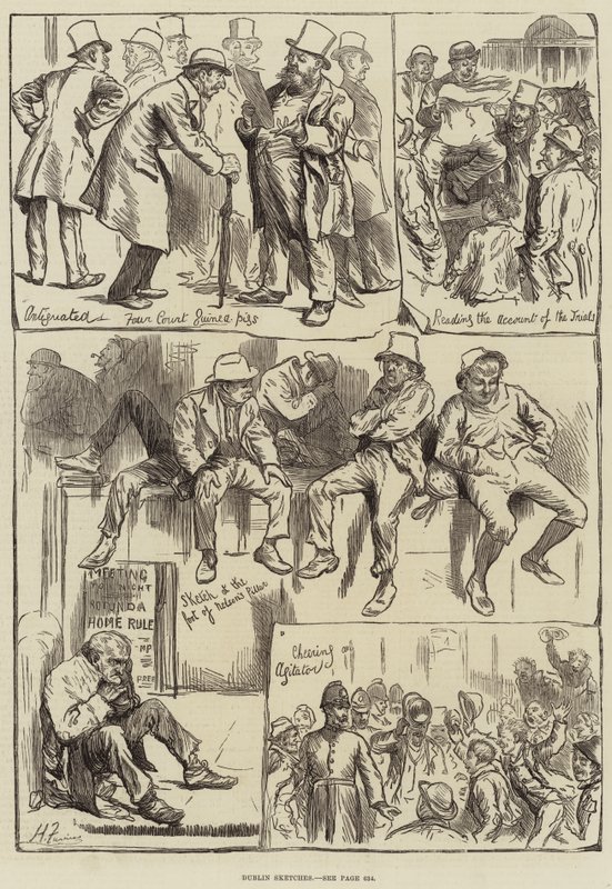 Schizzi di Dublino da Harry Furniss
