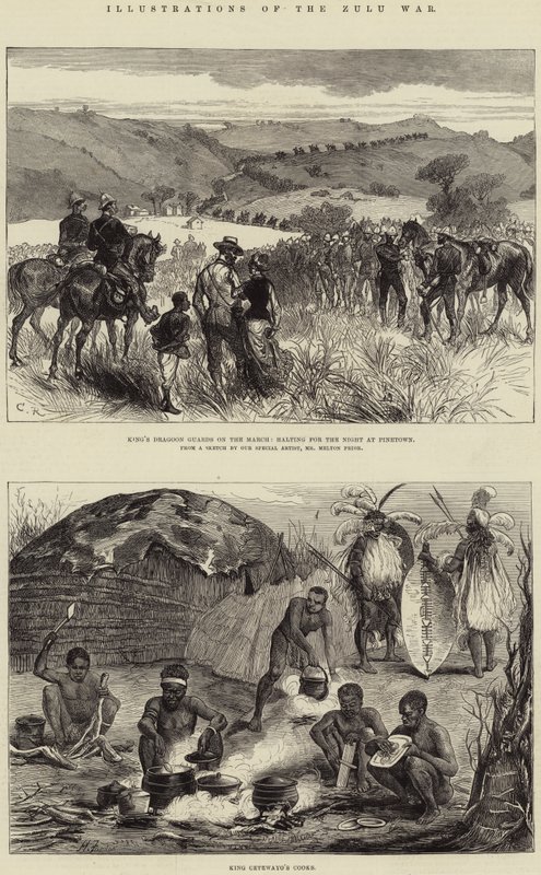 Illustrazioni della guerra Zulu da Harry Furniss