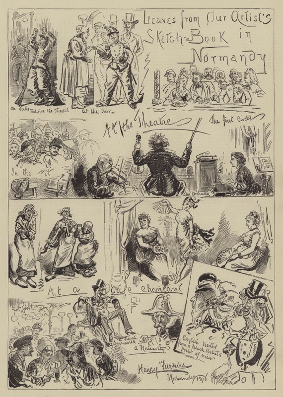 Pagine dal Taccuino del Nostro Artista in Normandia da Harry Furniss