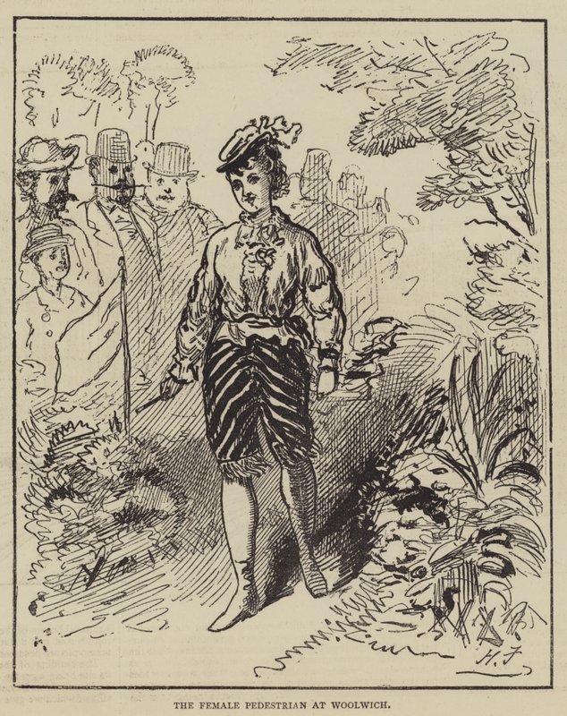 La pedonale femminile a Woolwich da Harry Furniss