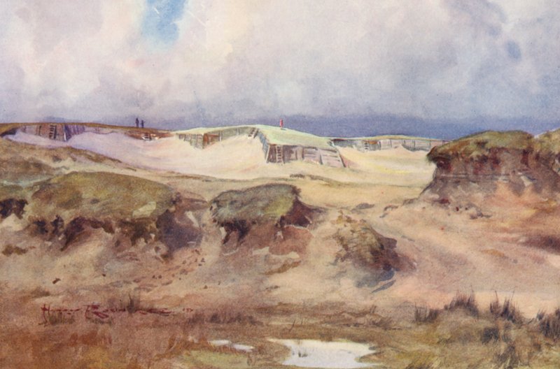 Campi da golf: Westward Ho! il colpo al quinto tee da Harry (1878 1950) Rountree