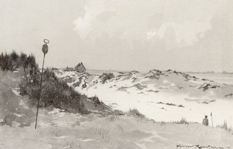 Campi da golf: Hunstanton, sotto la neve da Harry (1878 1950) Rountree