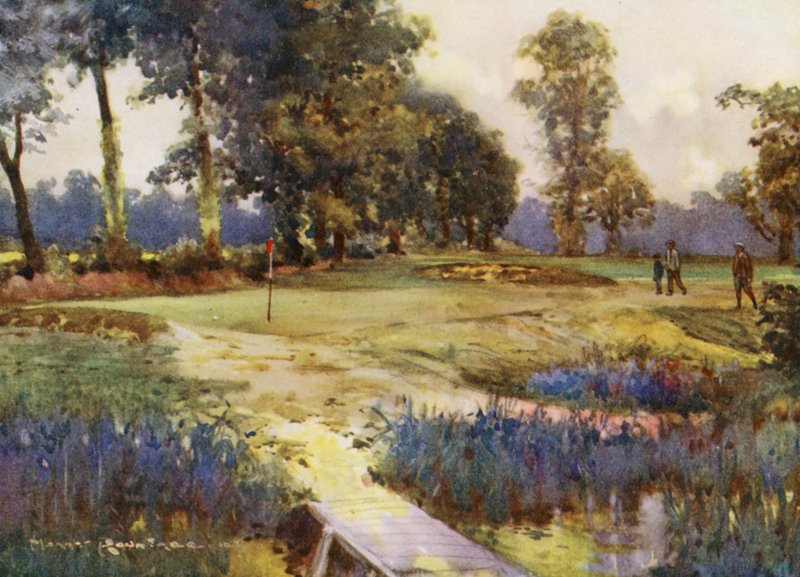 Campi da golf: Romford, il sesto green da Harry (1878 1950) Rountree