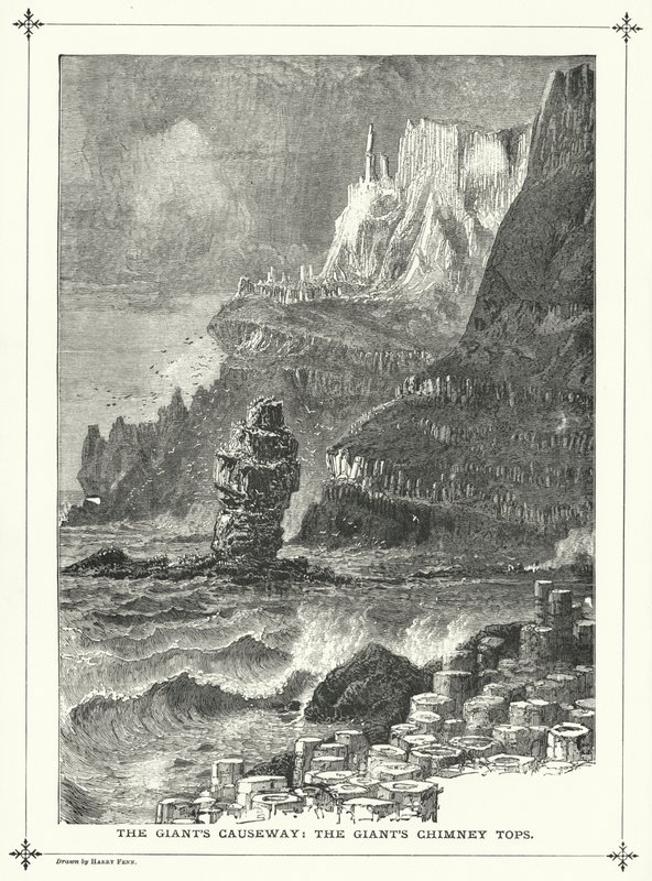 La Strada del Gigante, i Camini del Gigante (incisione) da Harry (after) Fenn