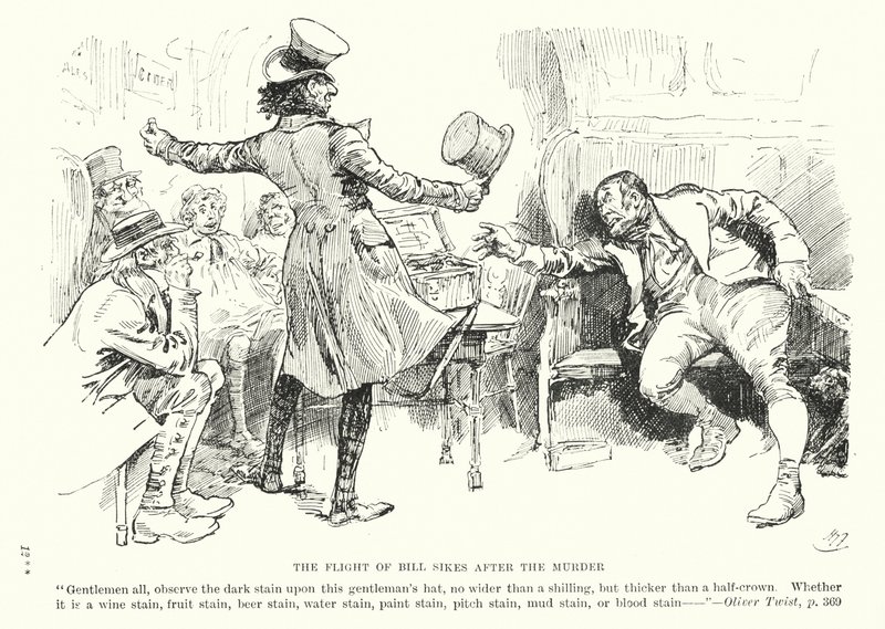Illustrazione per Oliver Twist di Charles Dickens da Harry (after) Furniss