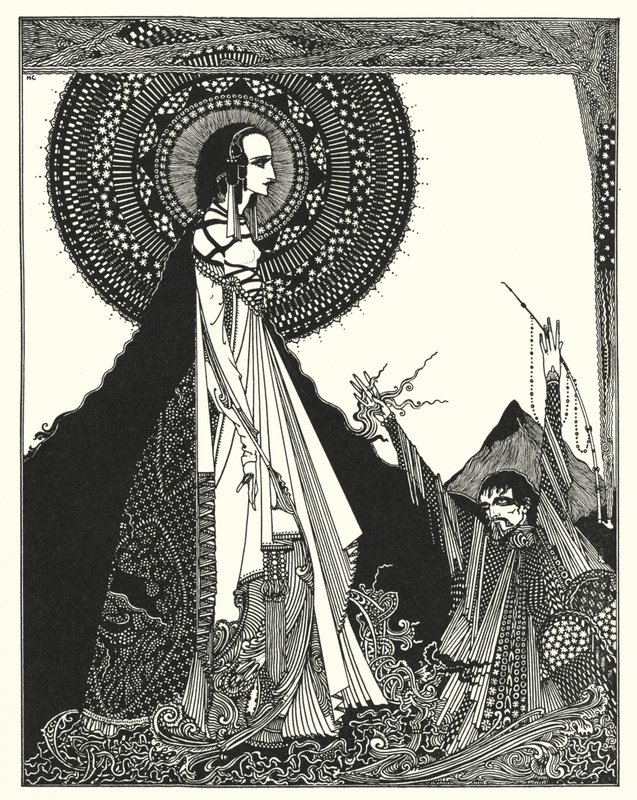 Edgar Allan Poe: Ligeia (litografia) da Harry Clarke