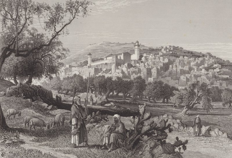 La grotta di Macpelah da Harry Fenn