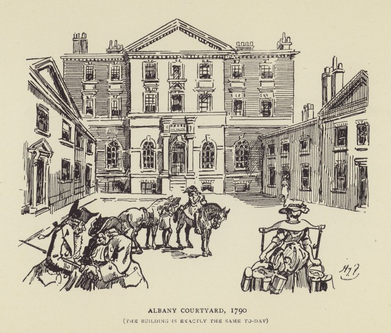 Cortile di Albany, 1790, l