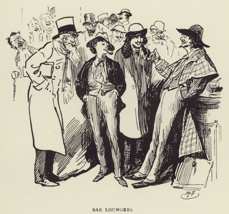 Frequentatori del bar da Harry Furniss
