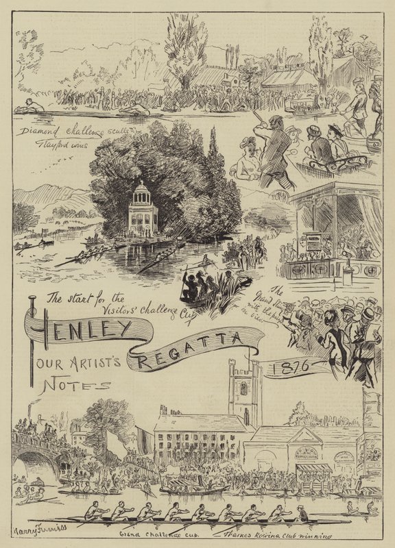 Regata di Henley, 1876 da Harry Furniss