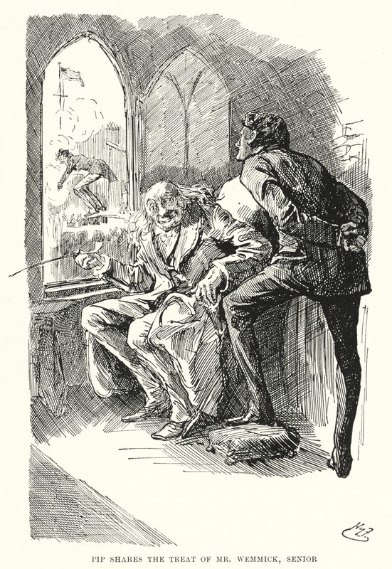 Illustrazione per Grandi Speranze di Charles Dickens da Harry Furniss