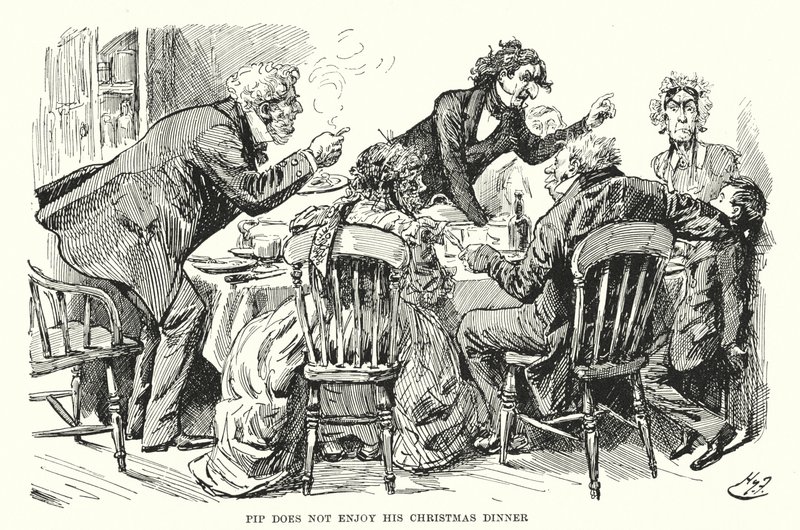 Illustrazione per Grandi Speranze di Charles Dickens da Harry Furniss