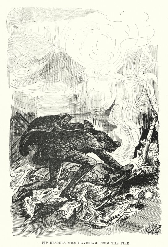 Illustrazione per Grandi Speranze di Charles Dickens da Harry Furniss