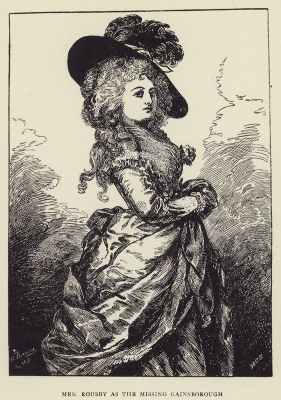 Mrs Rousby come il Gainsborough mancante da Harry Furniss