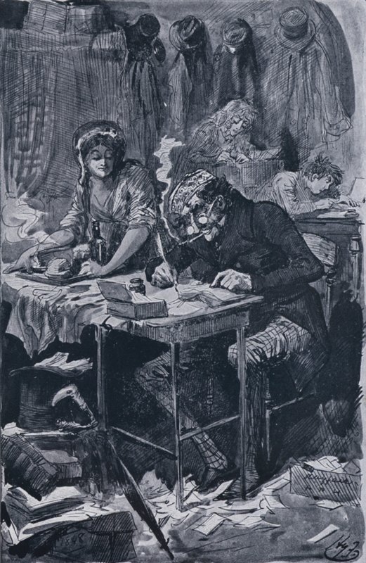 Il Mendicante Scrittore di Lettere da Harry Furniss
