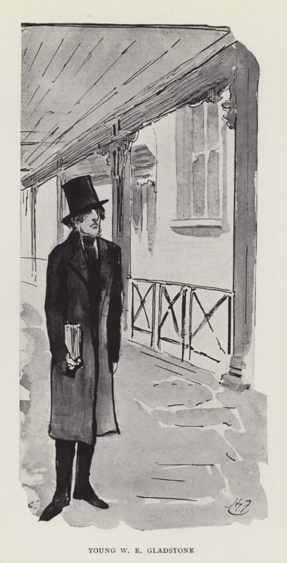 Il giovane W E Gladstone da Harry Furniss