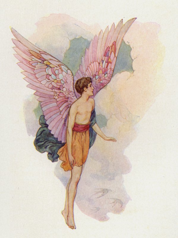 Icaro (litografia a colori) da Harry George Theaker