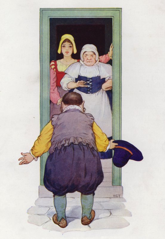 Illustrazione per Don Chisciotte (litografia a colori) da Harry George Theaker