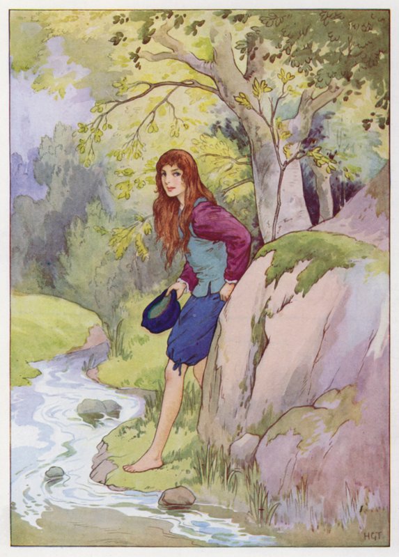 Illustrazione per Don Chisciotte (litografia a colori) da Harry George Theaker