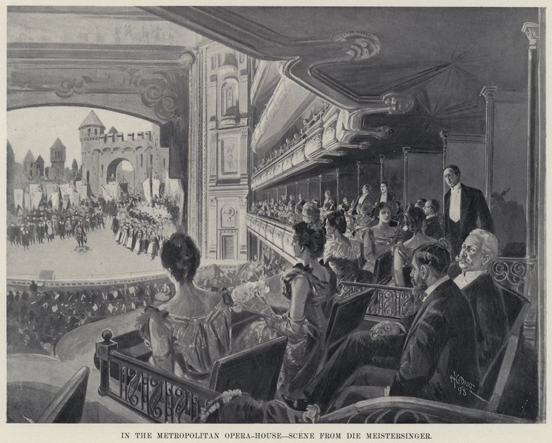 Nella Metropolitan Opera-House, Scena da Die Meistersinger da Harry Grant Dart