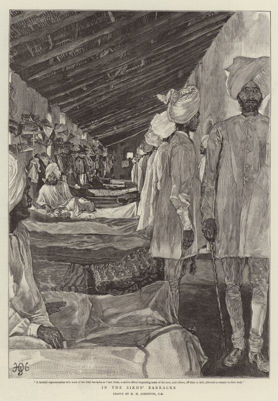 Nella caserma dei Sikh da Harry Hamilton Johnston