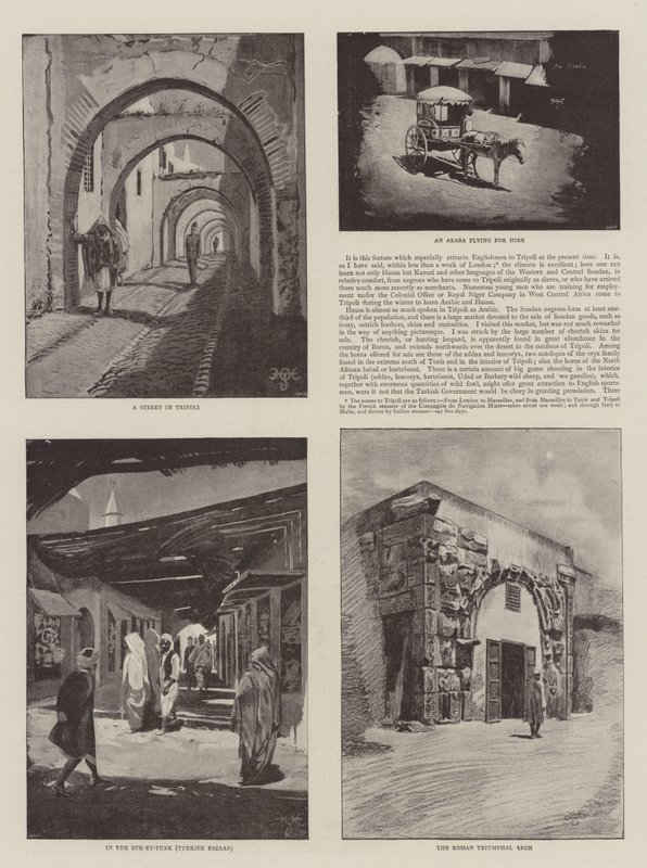 Scene di Tripoli da Harry Hamilton Johnston