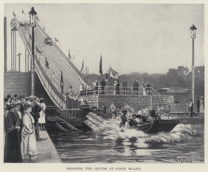 Discesa sui Chutes a Coney Island da Harry M. Pettit
