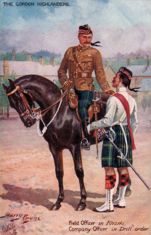 The Gordon Highlanders, Ufficiale di Campo in Kharki, Ufficiale di Compagnia in ordine di esercitazione da Harry Payne