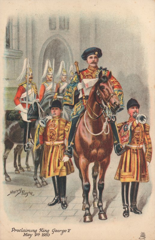 Proclamazione di Re Giorgio V da Harry and Arthur Charles Payne