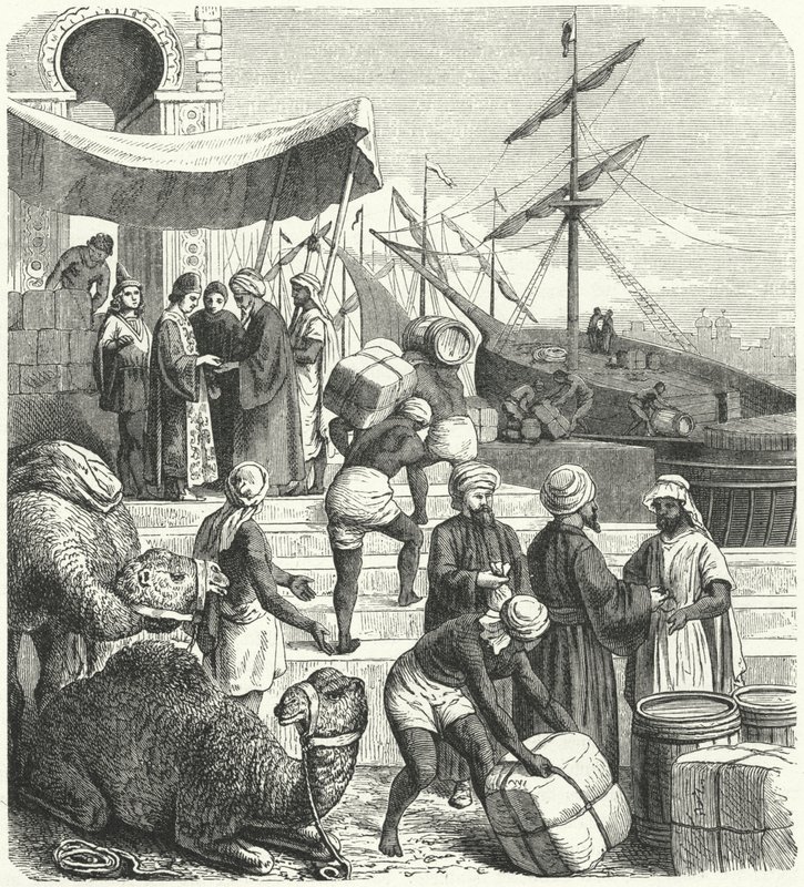 Commercianti arabi da Heinrich Leutemann