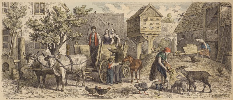 Fattoria in Sassonia da Heinrich Leutemann