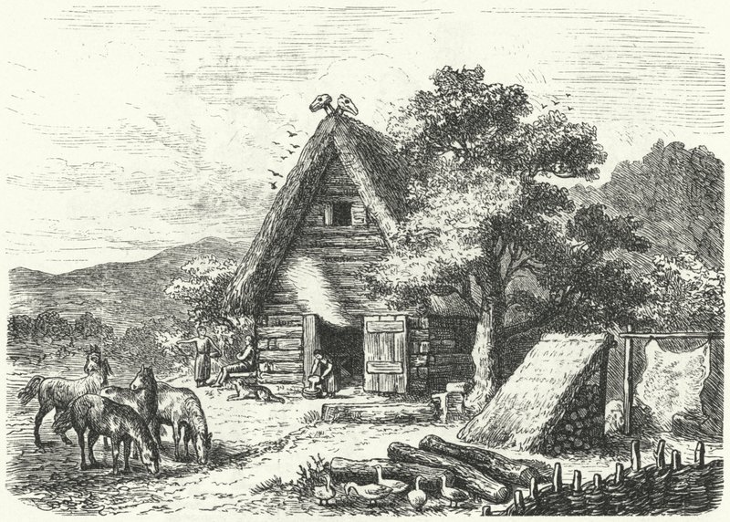 Vecchia fattoria tedesca da Heinrich Leutemann