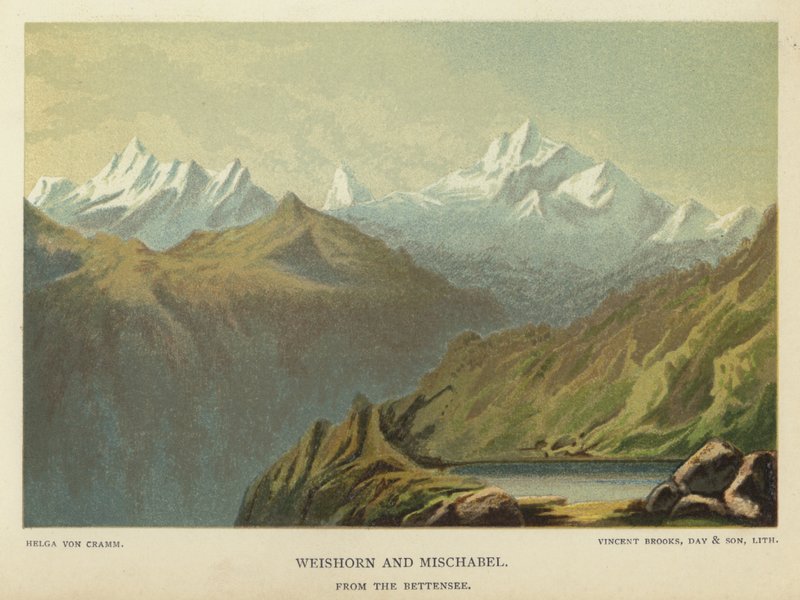 Weishorn e Mischabel, dal Bettensee da Helga von Cramm