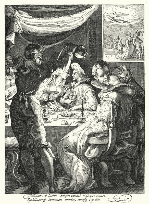 Sera (incisione) da Hendrik (after) Goltzius