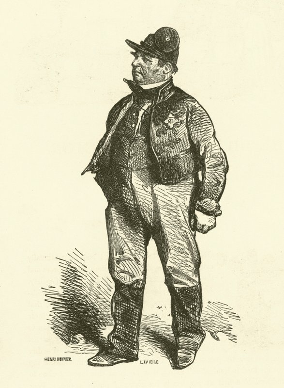 Il conduttore della diligenza da Henri Bonaventure (after) Monnier