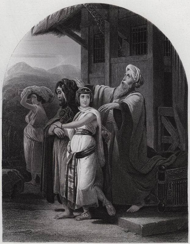 La Partenza di Rebecca da Henri Frederic (after) Schopin