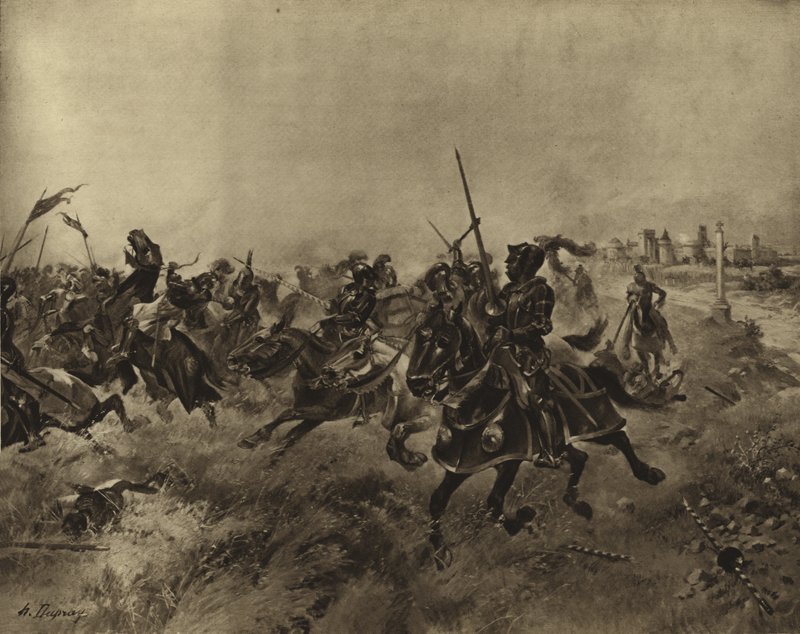 Battaglia degli Speroni, 1513 da Henri Louis Dupray