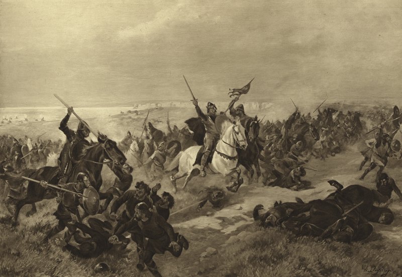 La Battaglia di Hastings, 1066 da Henri Louis Dupray