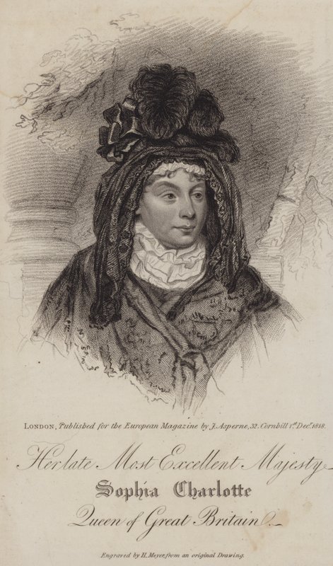 Carlotta di Meclemburgo-Strelitz, Regina Consorte di Re Giorgio III da Henri after Meyer